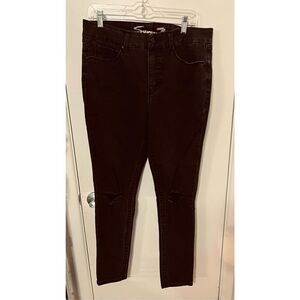 Seven 7 For All Mankind Dark Distressed Jeans Womens Size 12